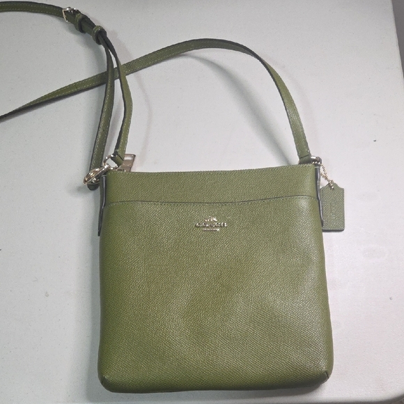 Coach Handbags - Coach Kitt Messenger Olive Green Crossbody Bag